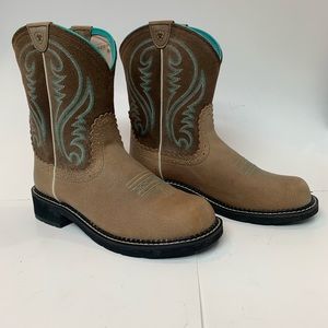 Ariat 10014080Heritage Fatbaby Teal Cowgirl Boots